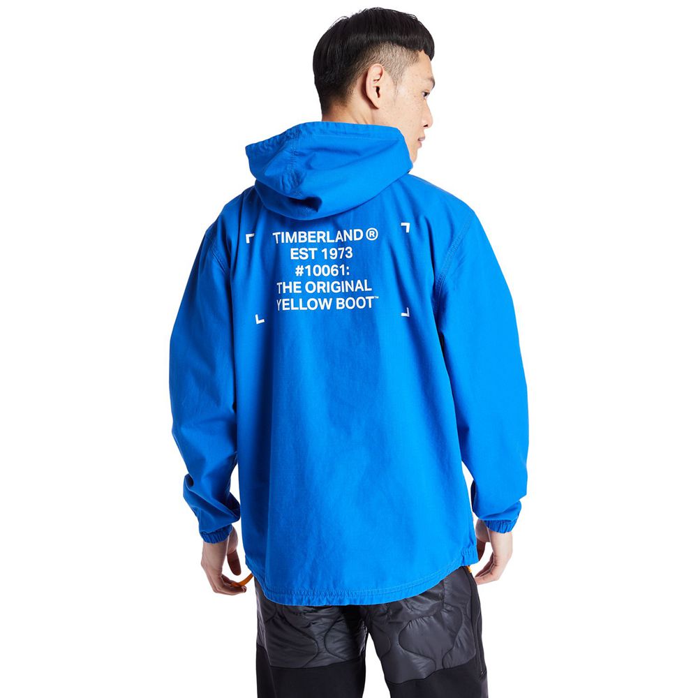 Timberland Mens Sweatshirts Workwear Ripstop Hoodie - Blue - India XM1278053